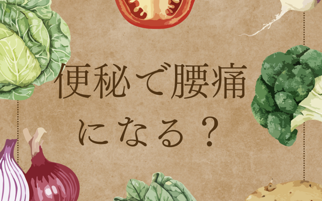 便秘で腰痛になる？食物繊維で腸内を整えよう！