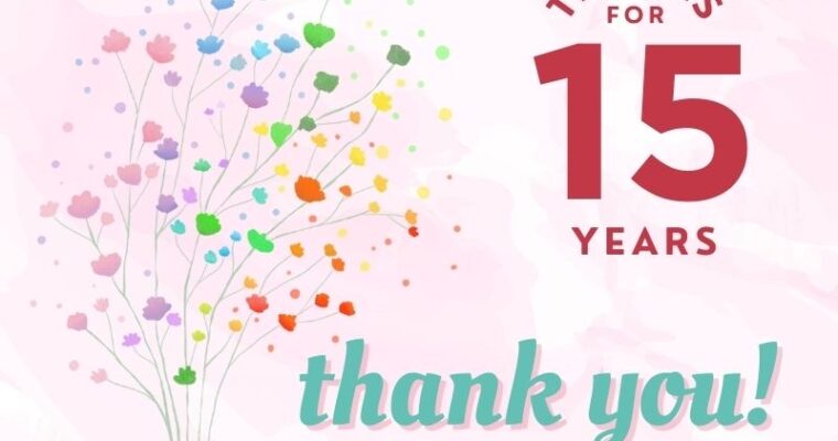 9月15日15周年を迎えることとなりました。